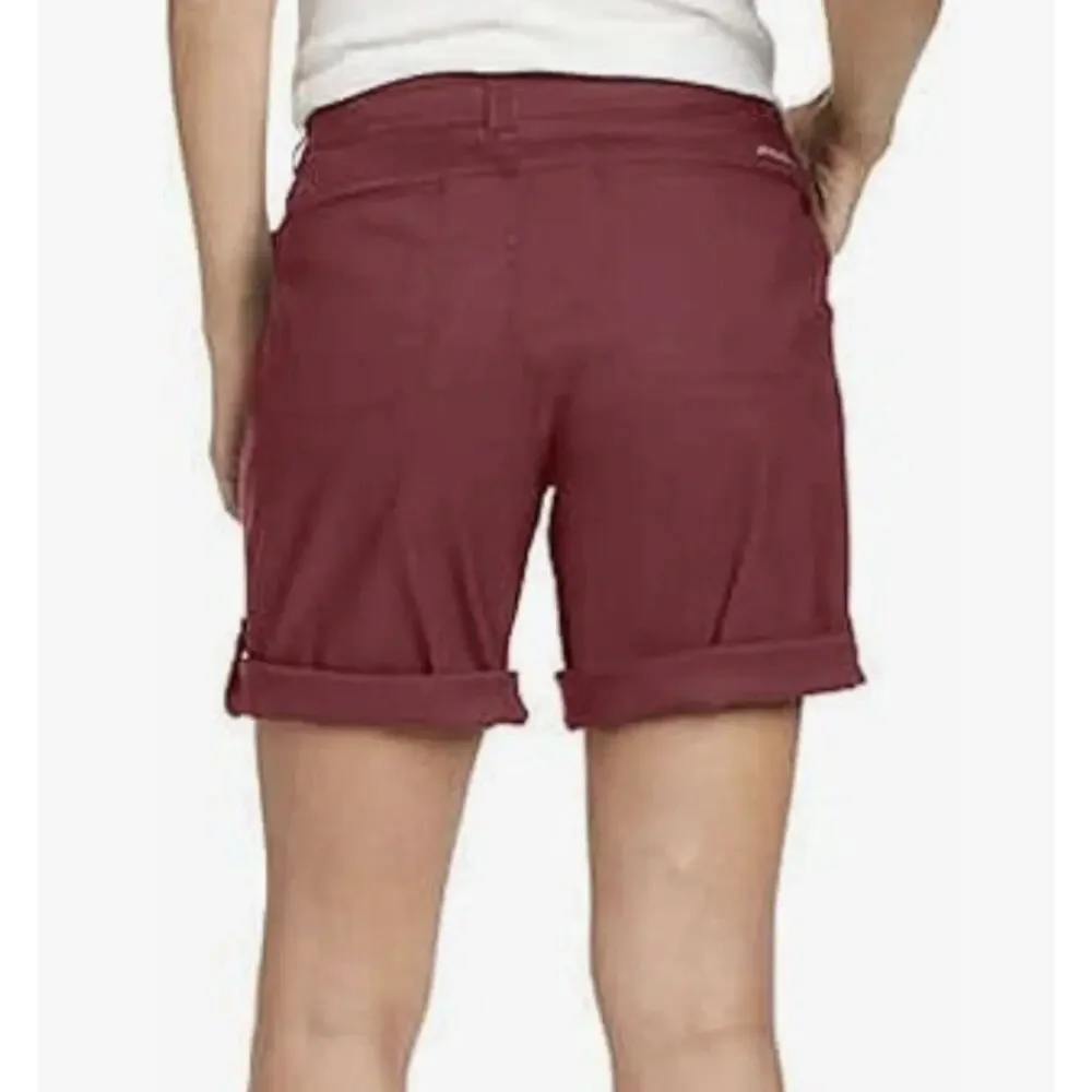 Eddie Bauer Women’s Bermuda Shorts Stretch UPF 50 Rolled Hem Burgundy Size 14